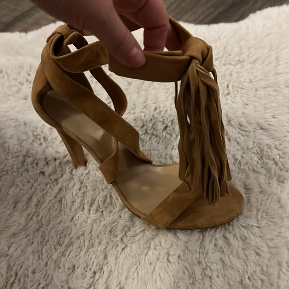 Chloe suede fringe  sandal - Picture 4 of 9